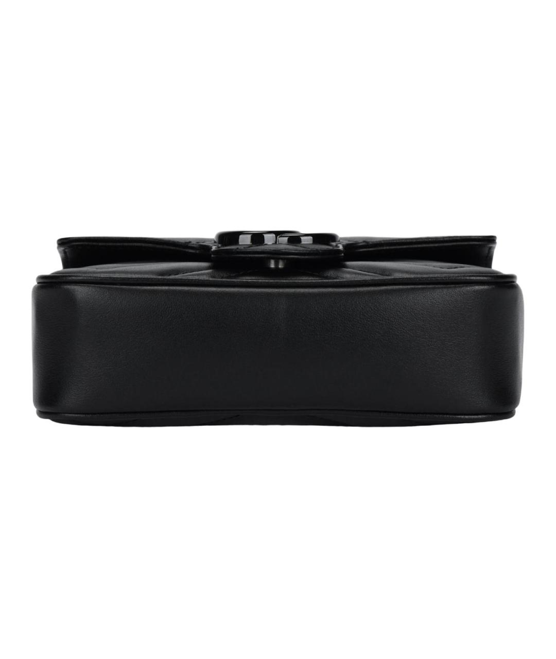 GUCCI Черная кожаная сумка через плечо, фото 4