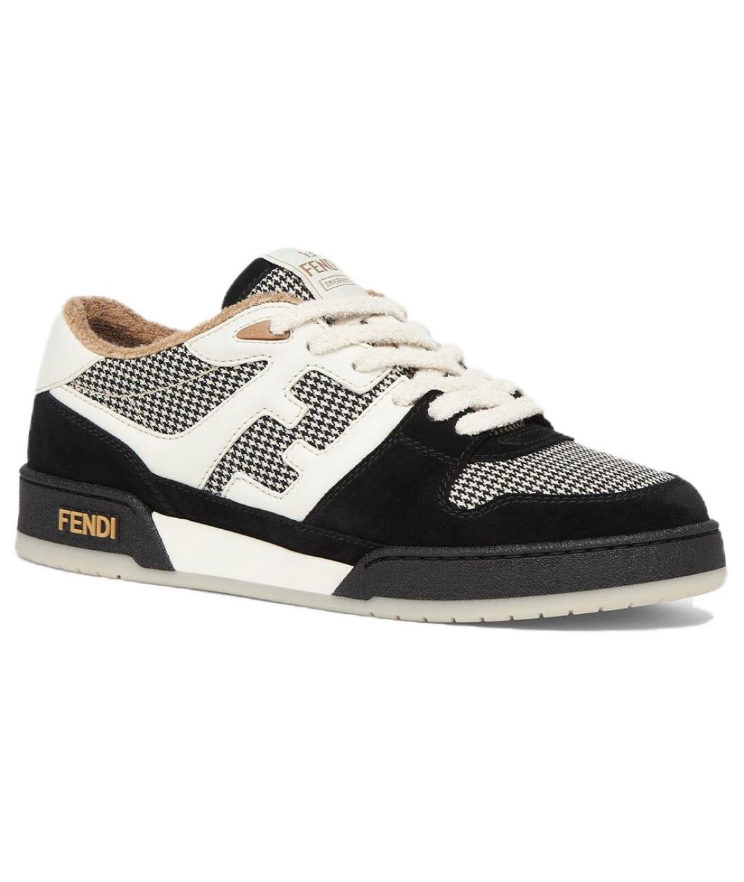 FENDI Черные низкие кроссовки / кеды, фото 1