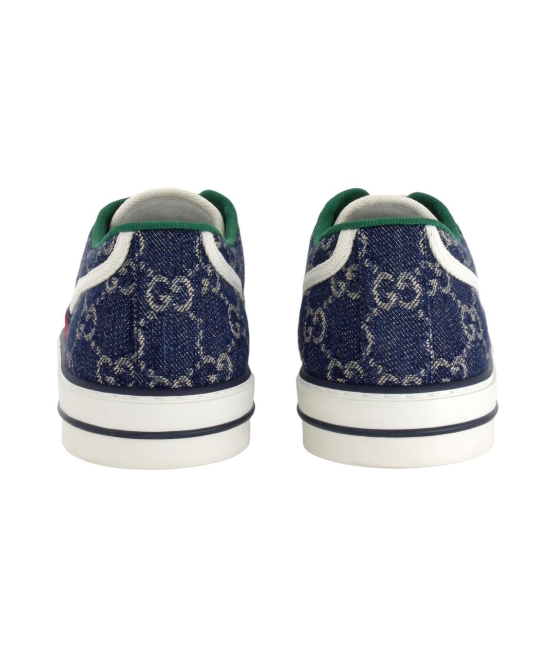 GUCCI Синие низкие кроссовки / кеды, фото 5