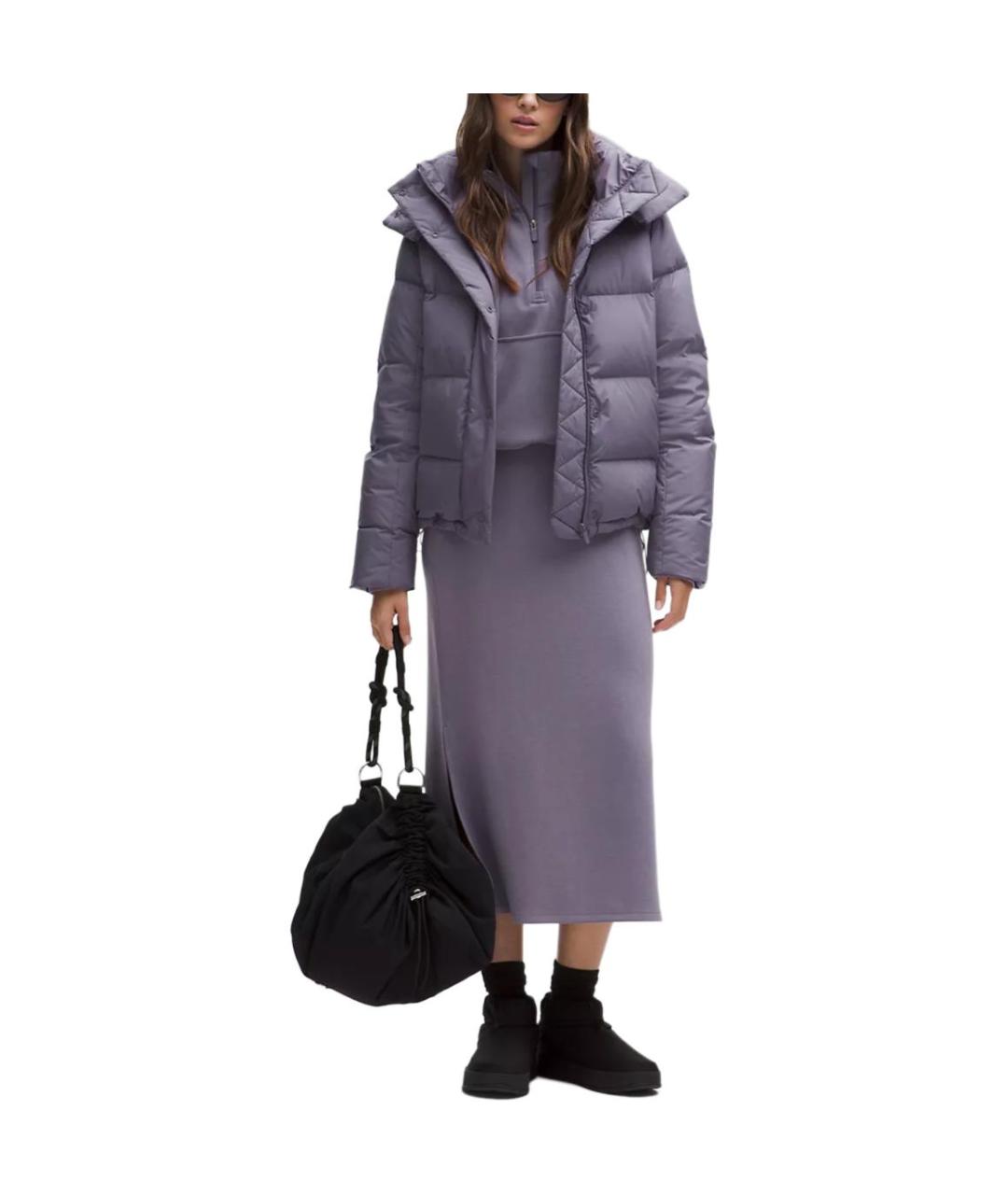 Lululemon Фиолетовый пуховик, фото 3