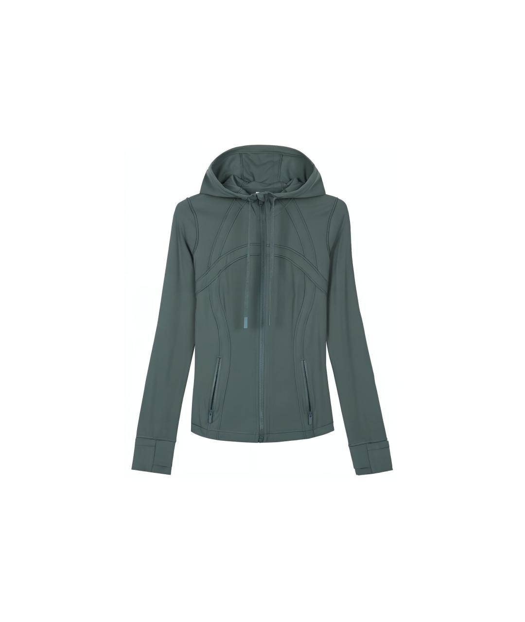 Lululemon Хаки спортивная куртка, фото 4