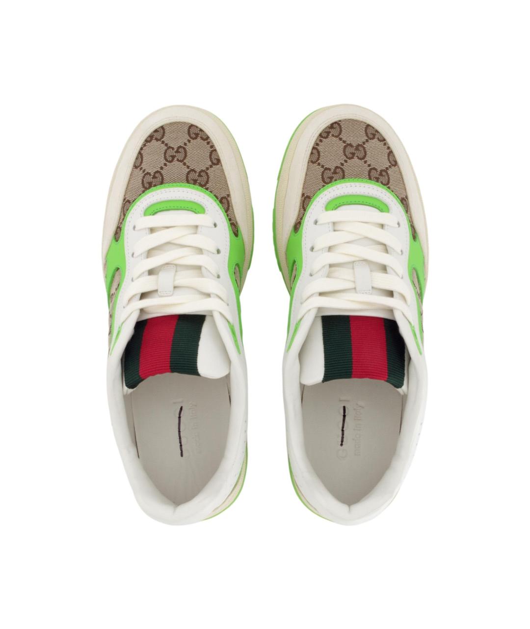 GUCCI Коричневые низкие кроссовки / кеды, фото 4