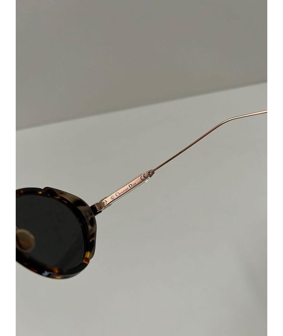 CHRISTIAN DIOR Антрацитовые пластиковые солнцезащитные очки, фото 3
