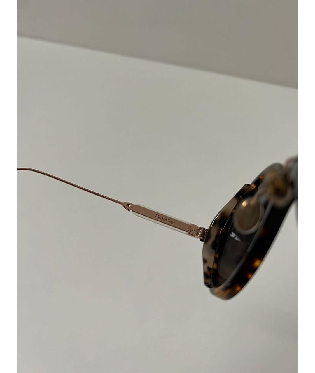 CHRISTIAN DIOR Антрацитовые пластиковые солнцезащитные очки, фото 5