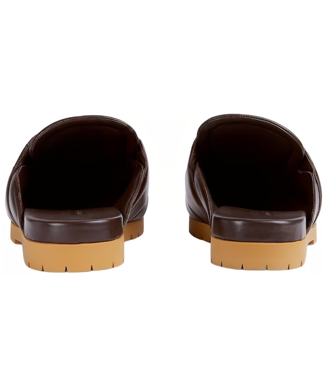 GUCCI Коричневые кожаные лоферы, фото 3
