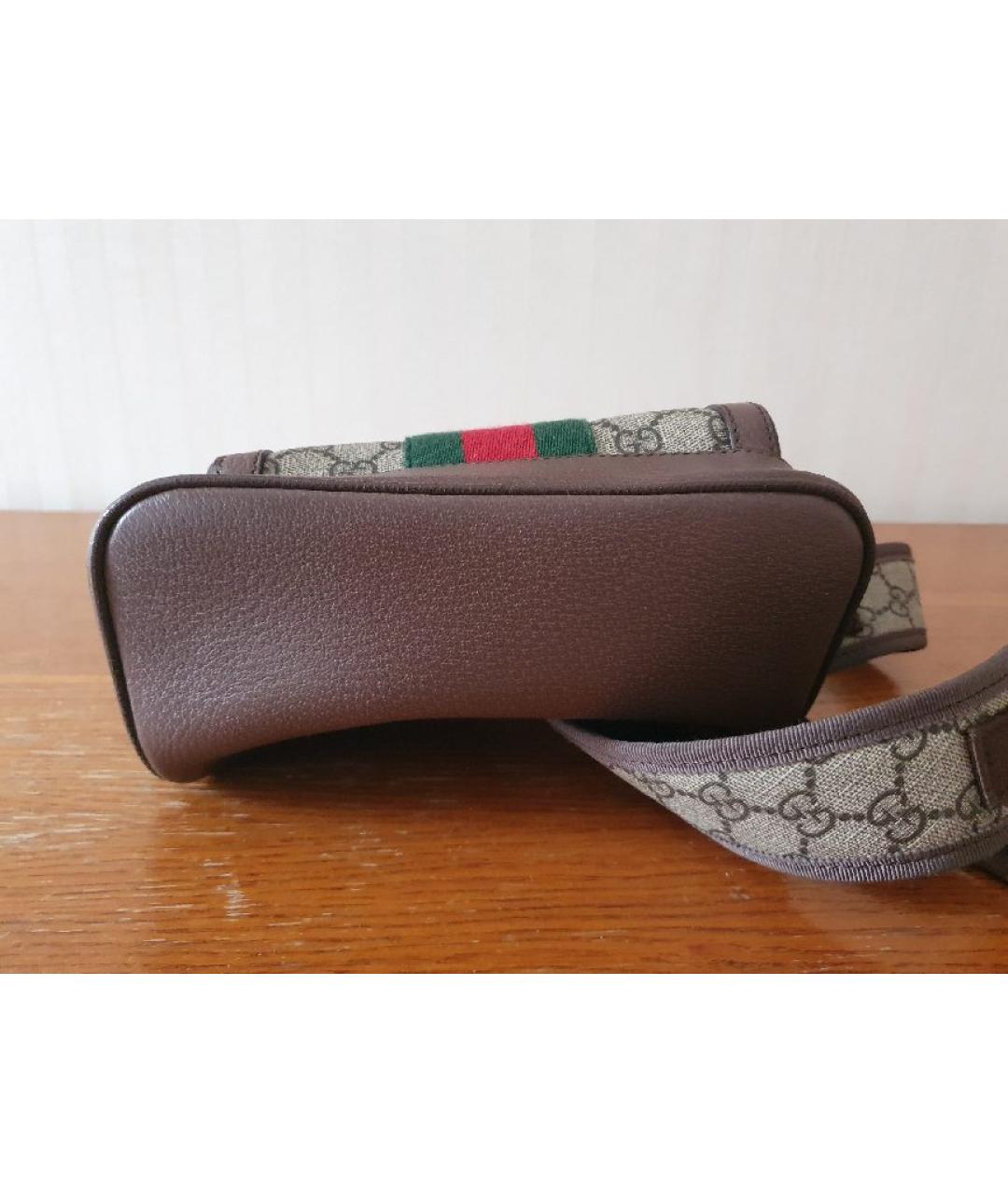 GUCCI Бежевый тканевый рюкзак, фото 6