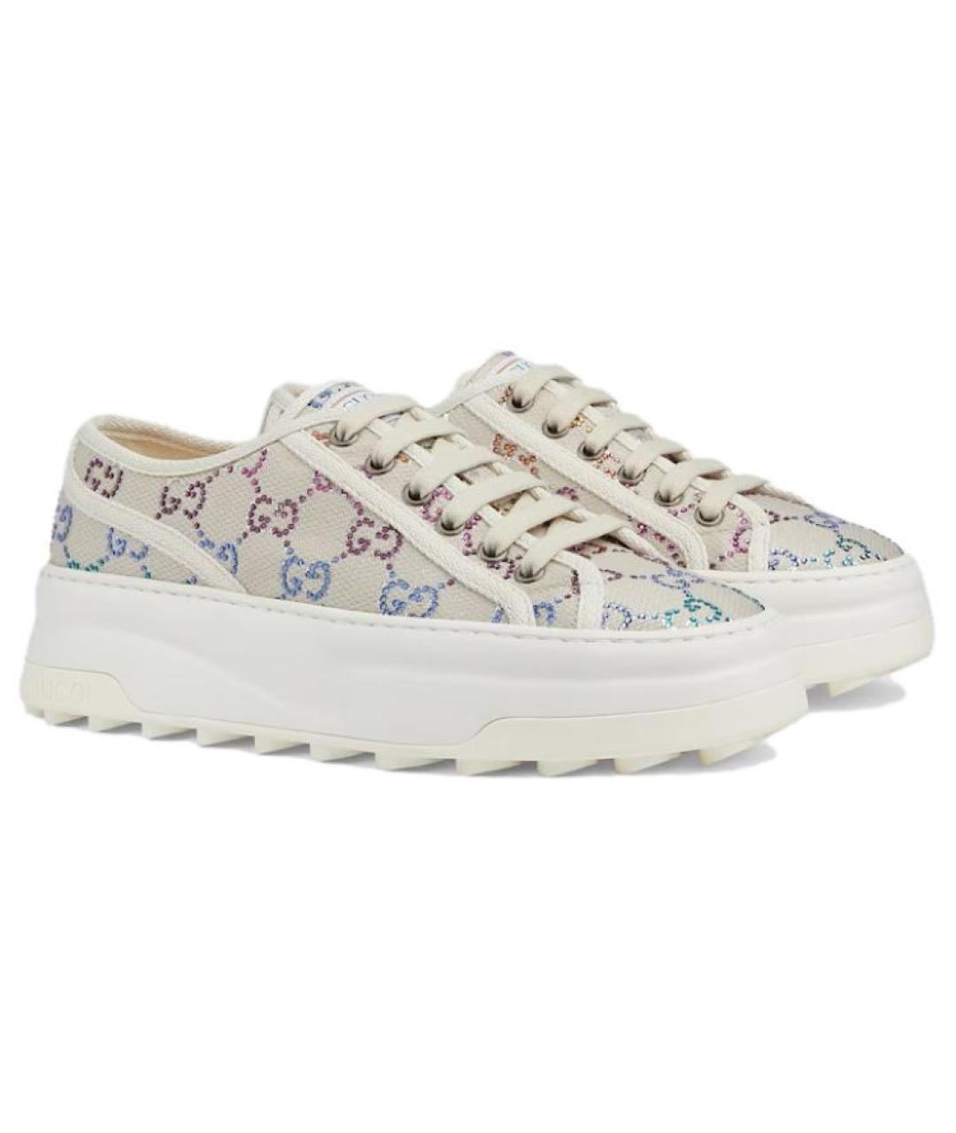 GUCCI Текстильные кроссовки, фото 2