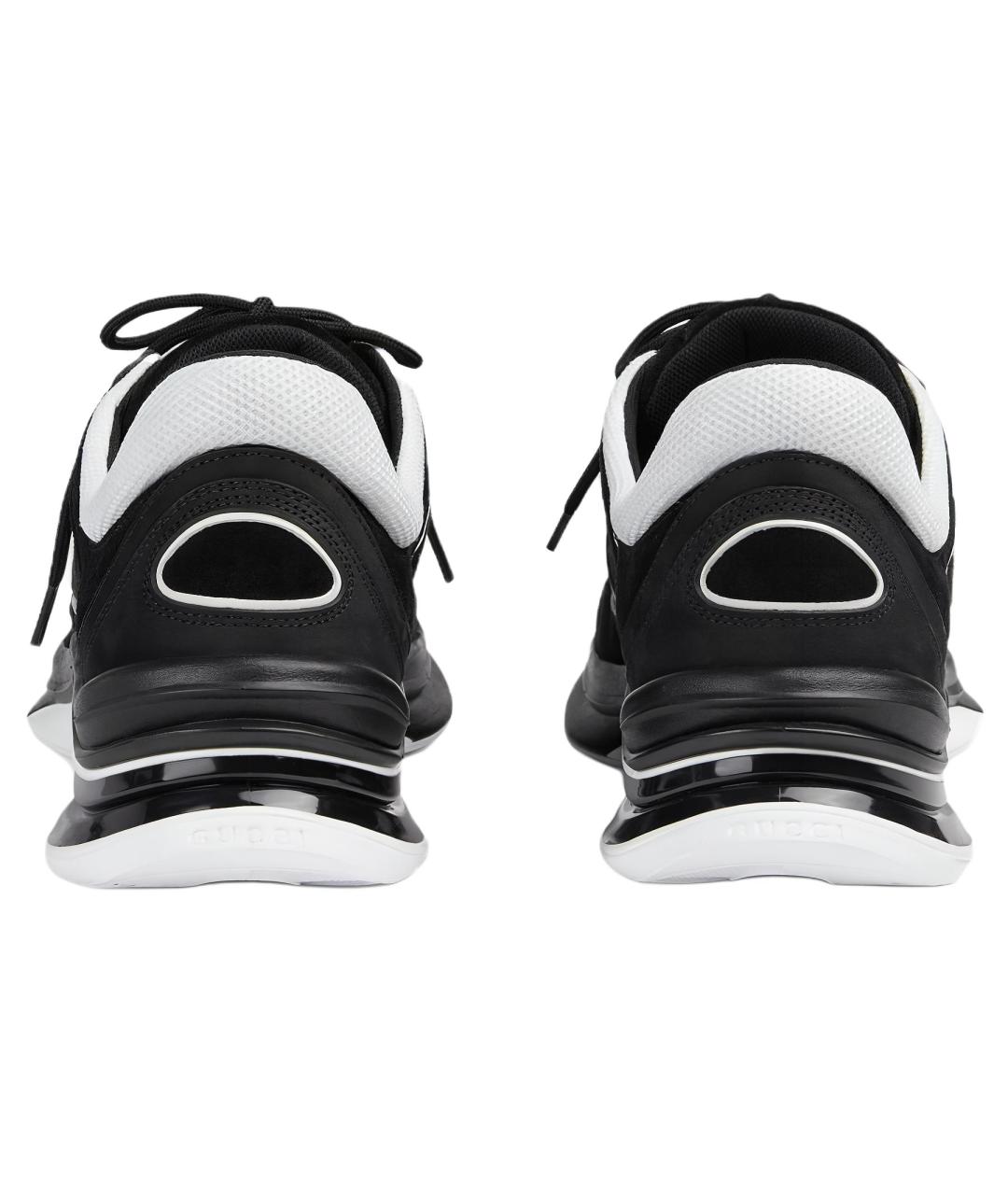 GUCCI Черные низкие кроссовки / кеды, фото 5