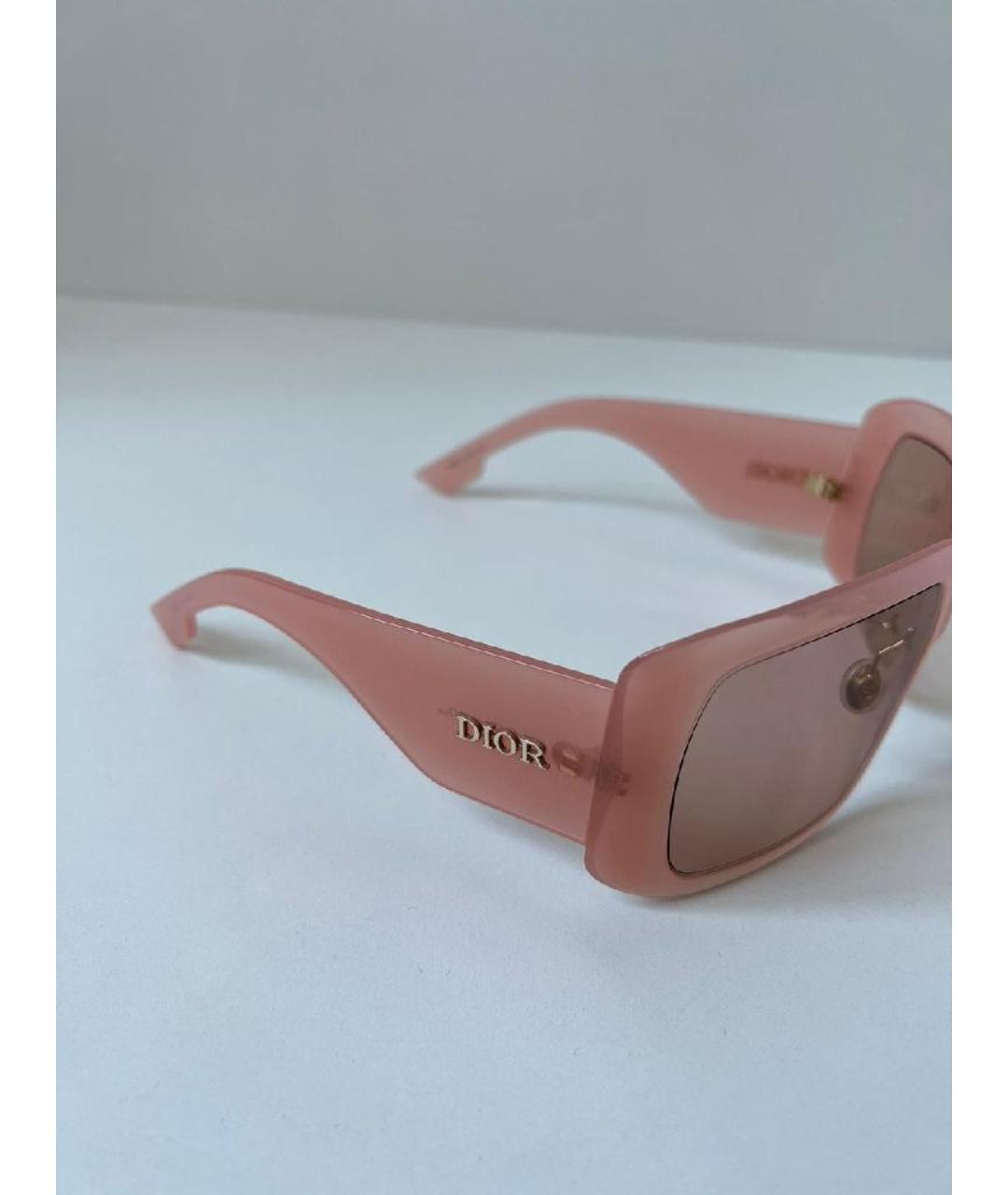 CHRISTIAN DIOR Розовые пластиковые солнцезащитные очки, фото 7