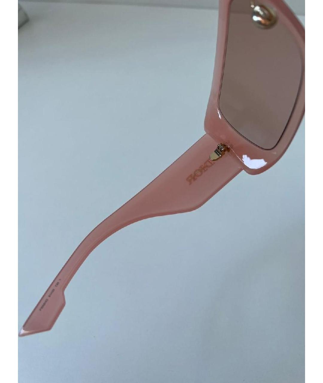 CHRISTIAN DIOR Розовые пластиковые солнцезащитные очки, фото 5