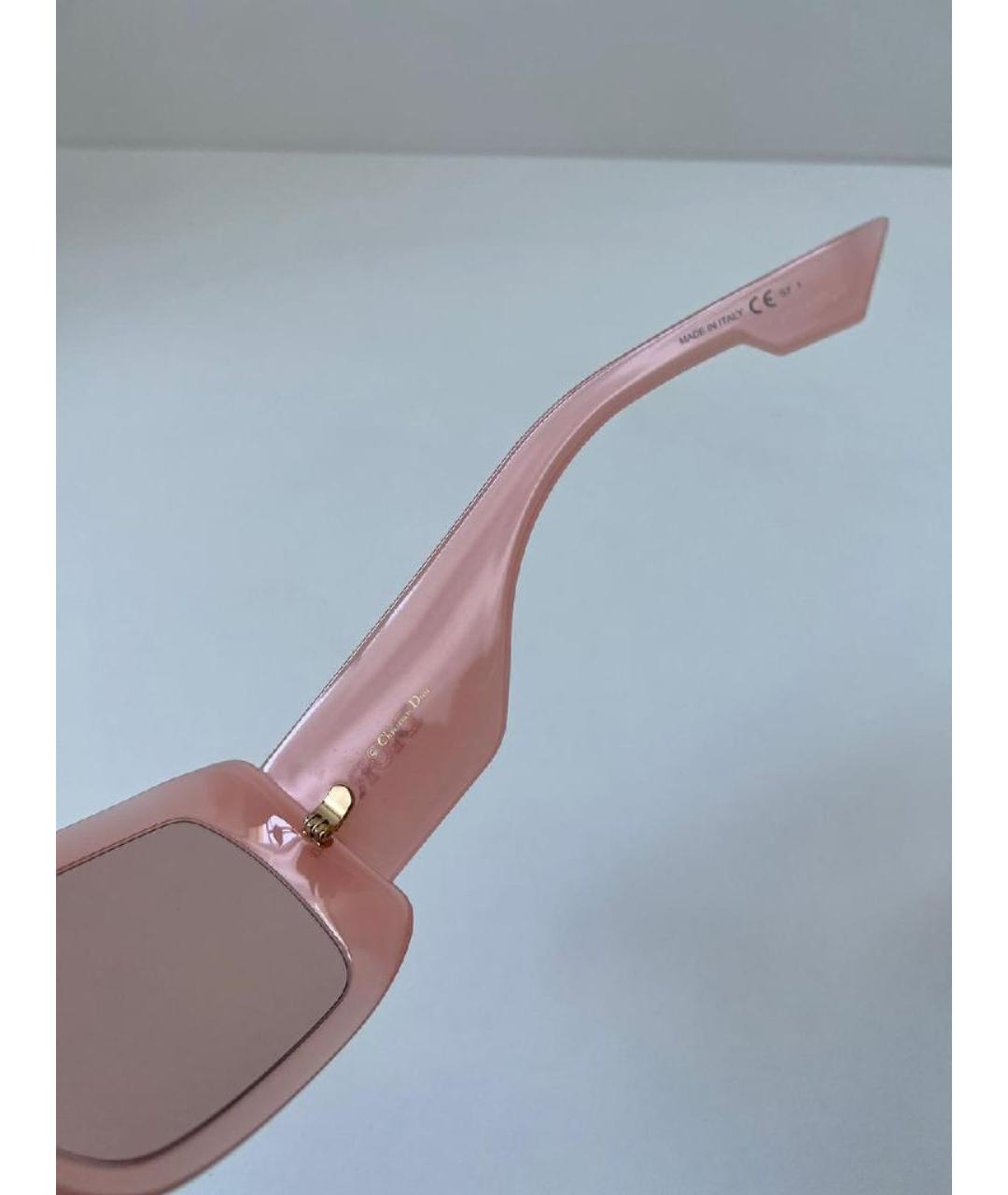 CHRISTIAN DIOR Розовые пластиковые солнцезащитные очки, фото 4