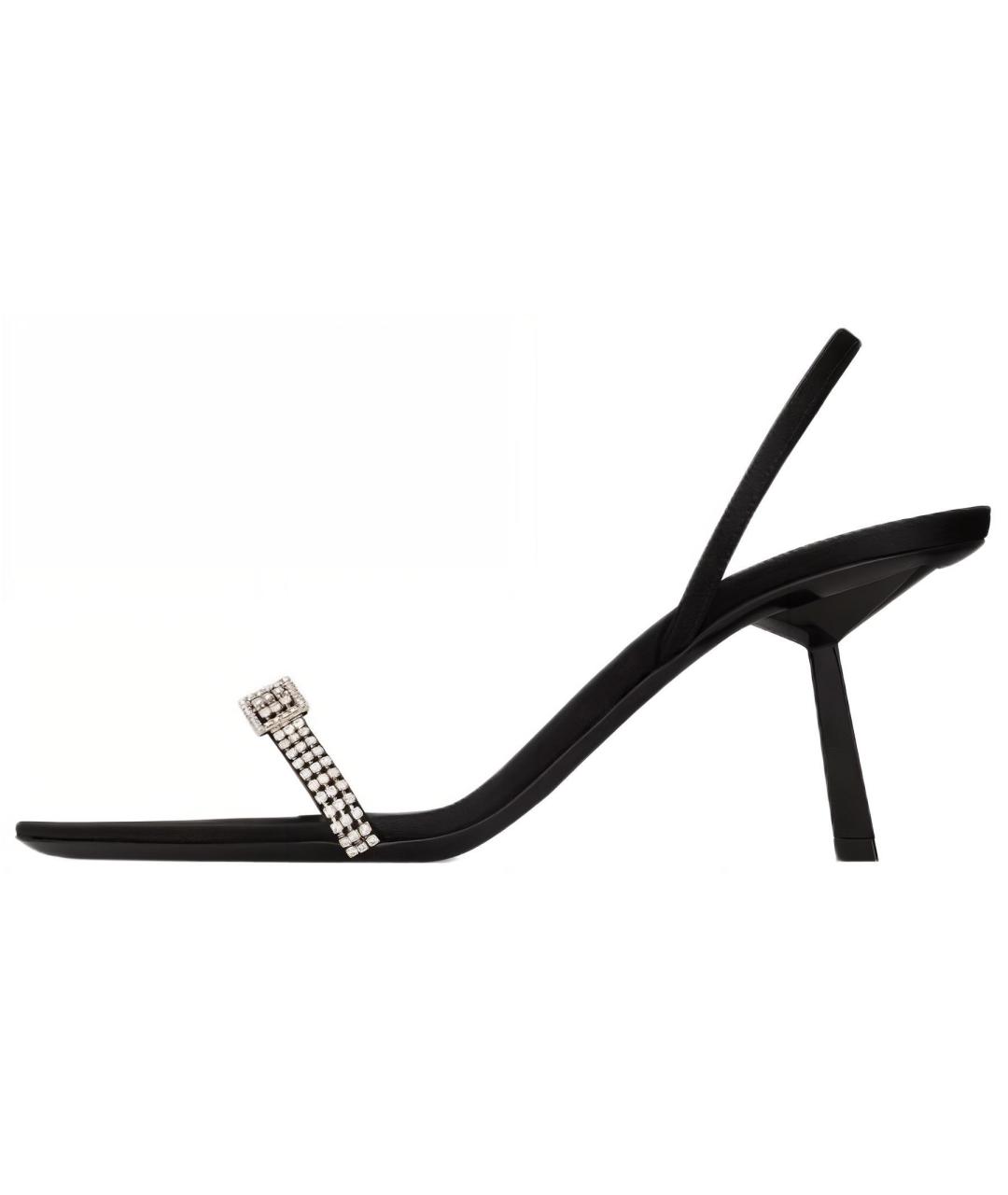 SAINT LAURENT Черные босоножки, фото 2