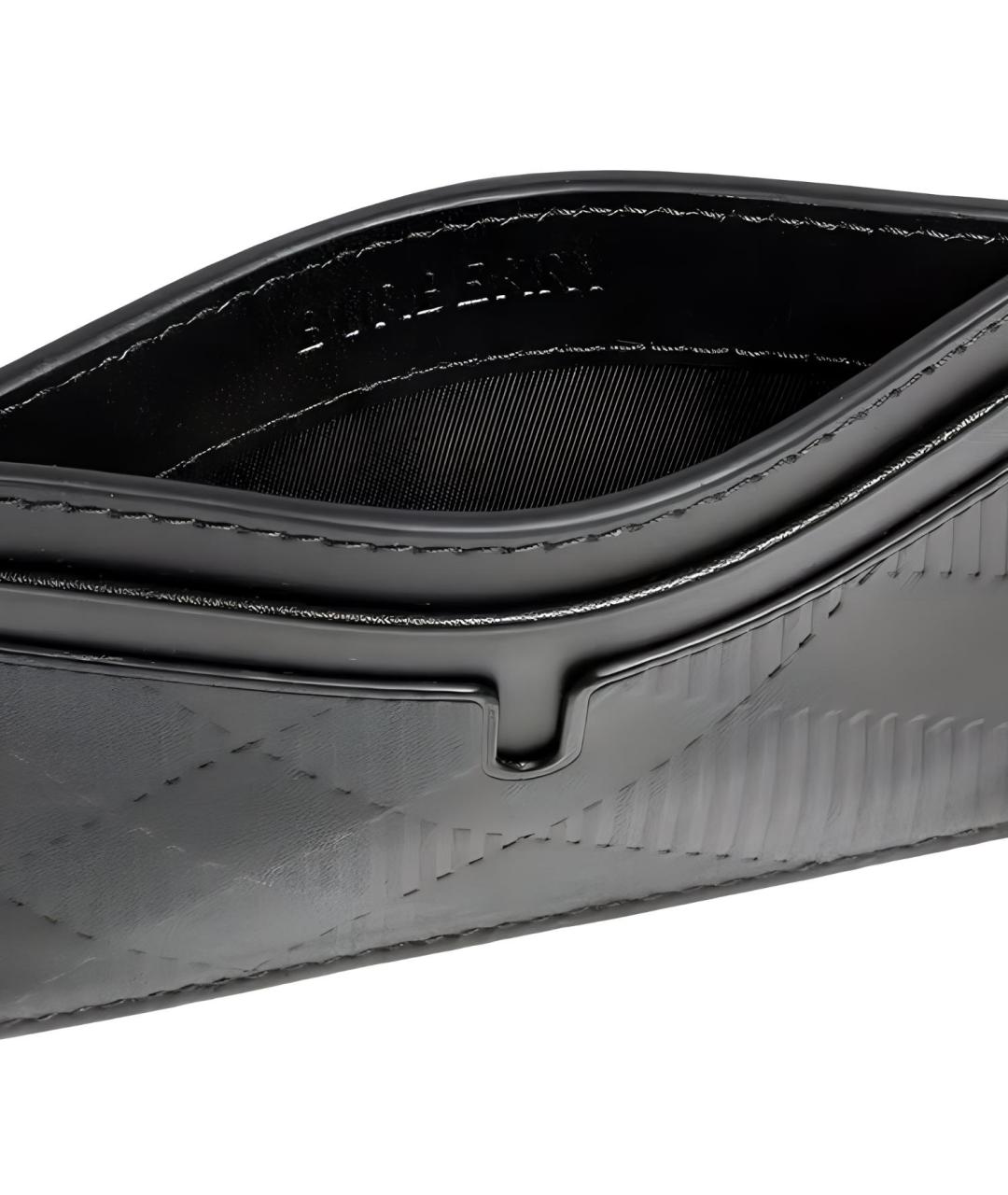 BURBERRY Черный кожаный кардхолдер, фото 4