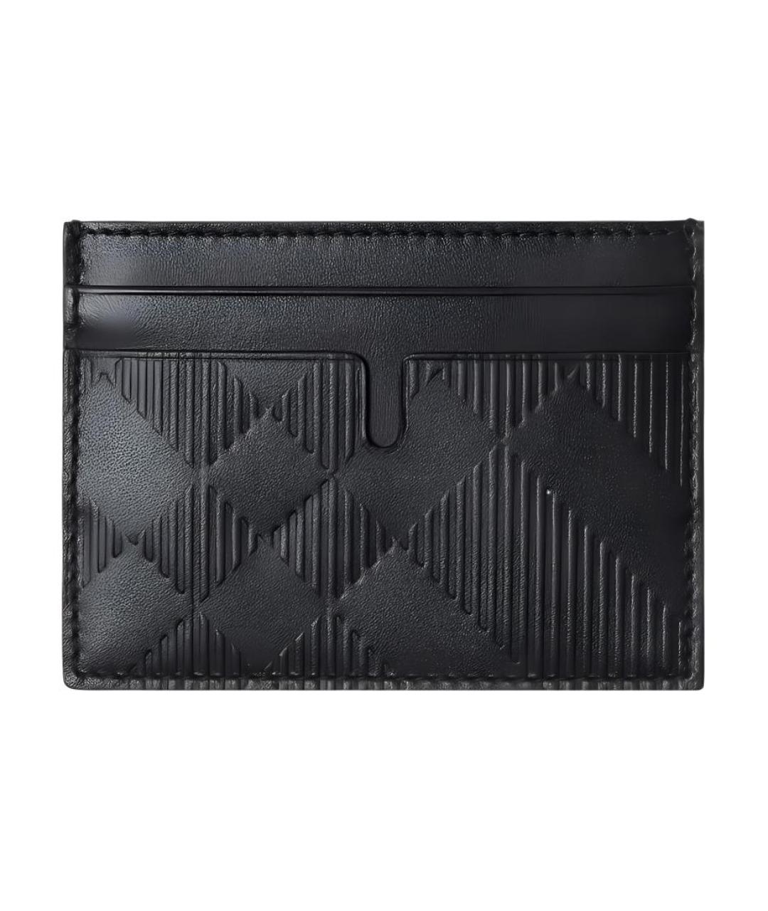 BURBERRY Черный кожаный кардхолдер, фото 2