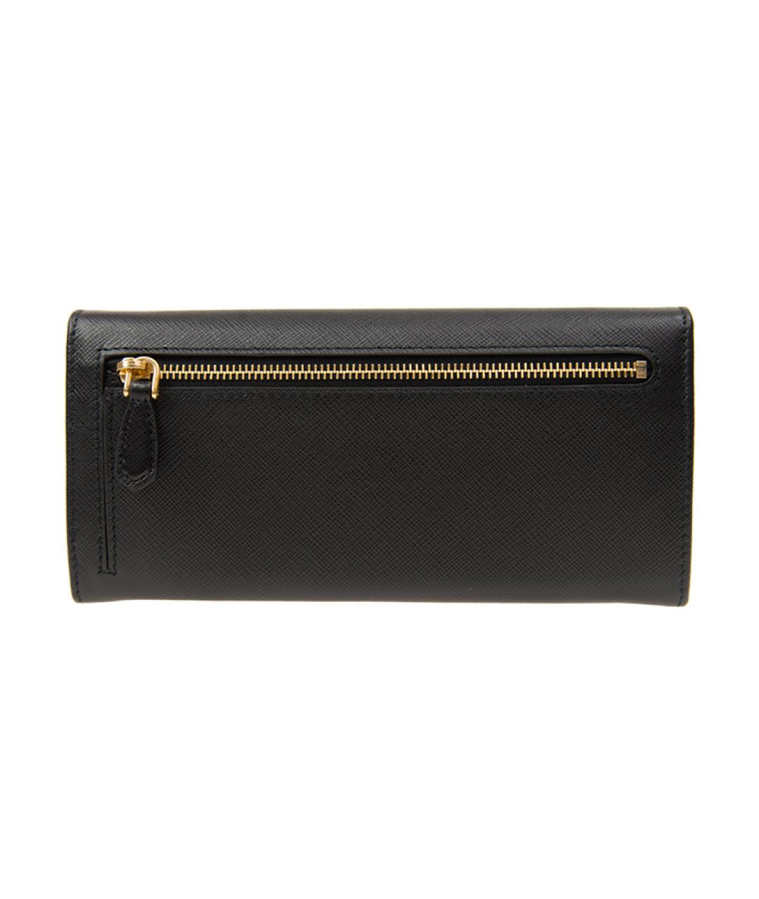 PRADA Черный кожаный кошелек, фото 4