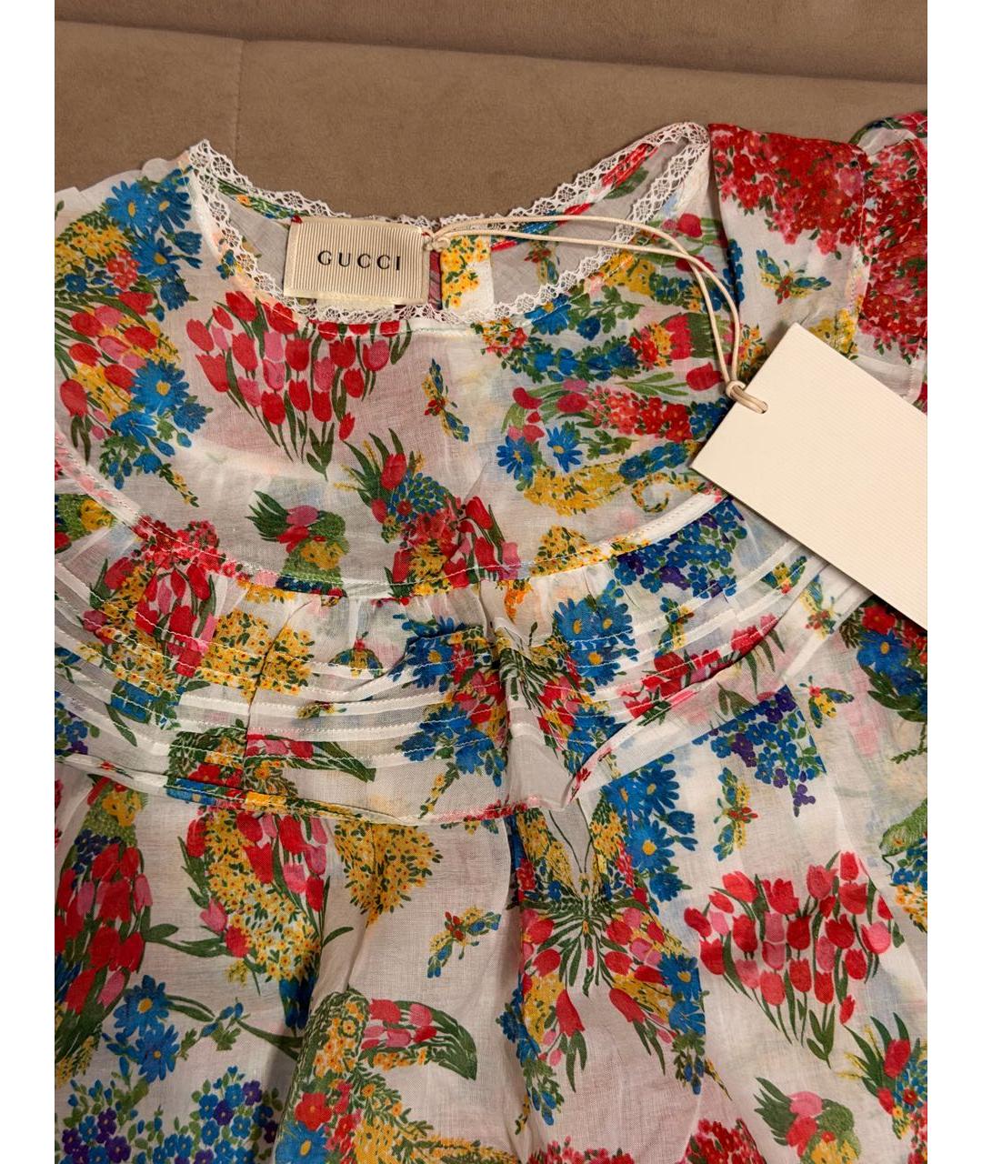 GUCCI Мульти хлопковая рубашка/блузка, фото 3