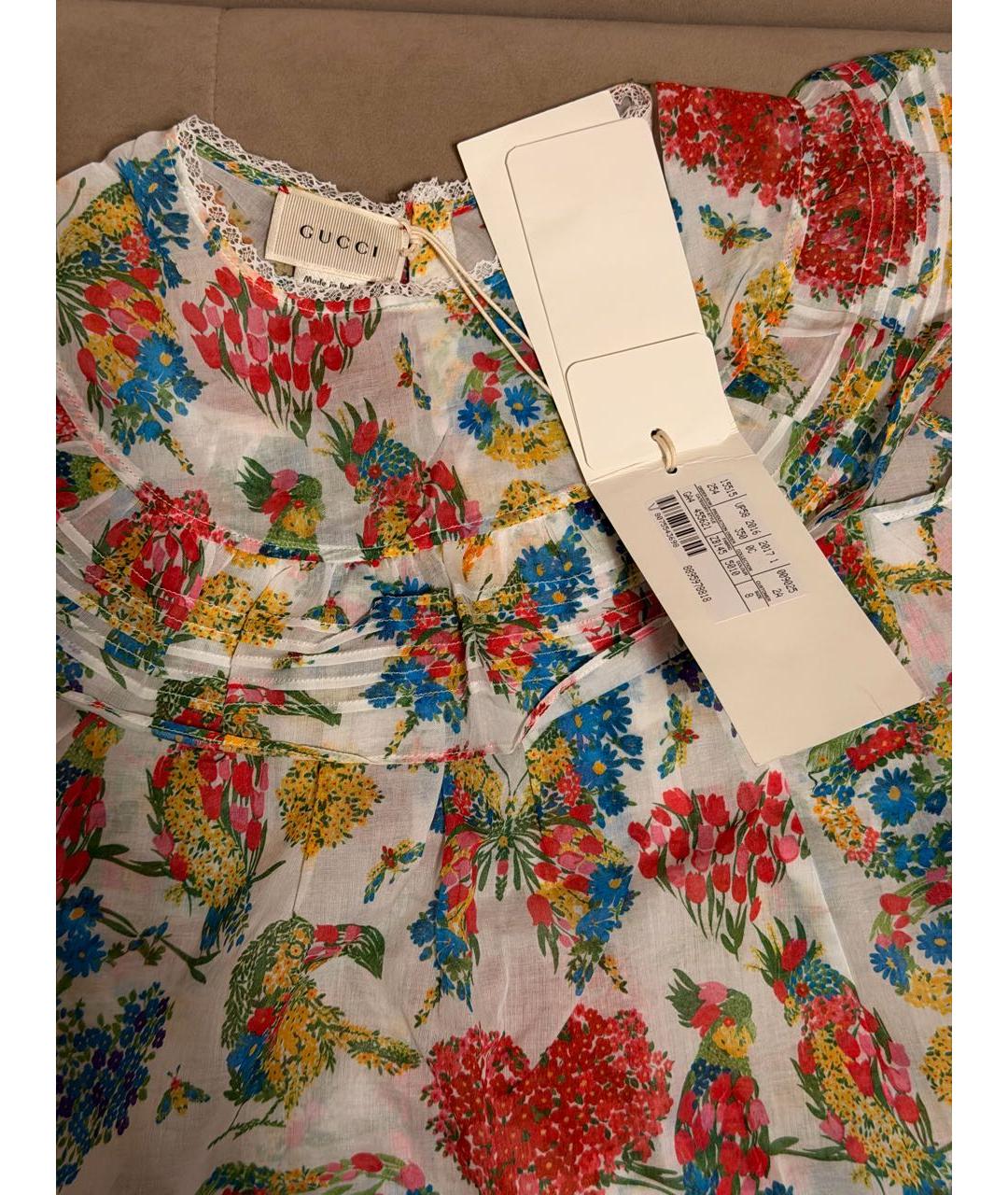 GUCCI Мульти хлопковая рубашка/блузка, фото 5