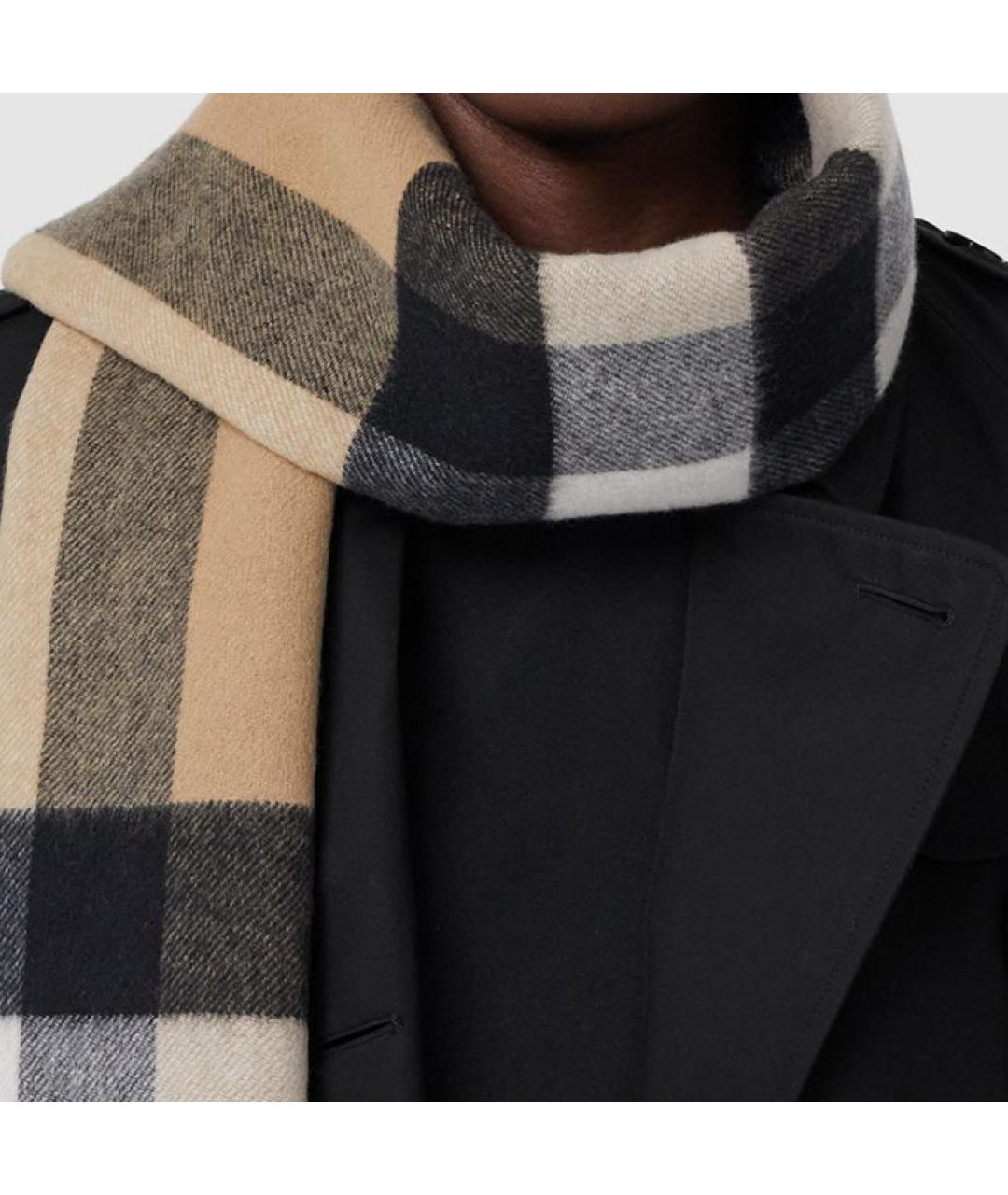 BURBERRY Синий шарф, фото 3