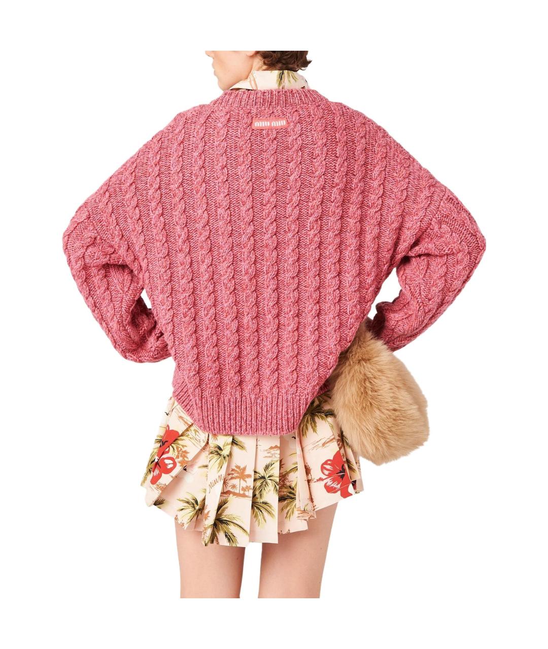 MIU MIU Красный джемпер / свитер, фото 3