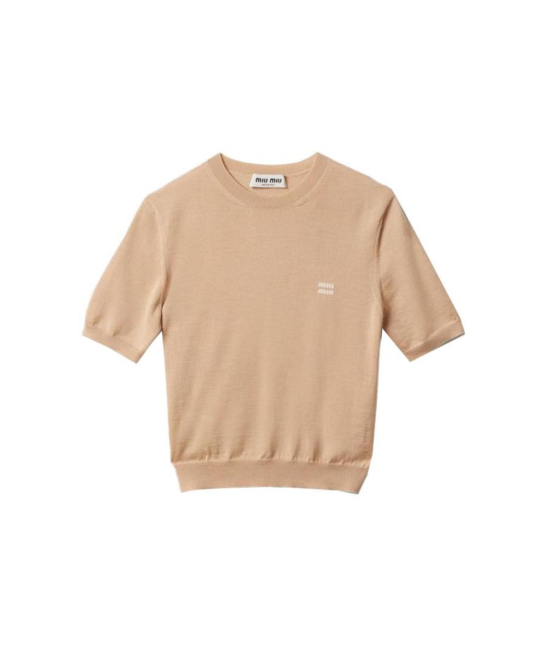 MIU MIU Белая футболка, фото 1