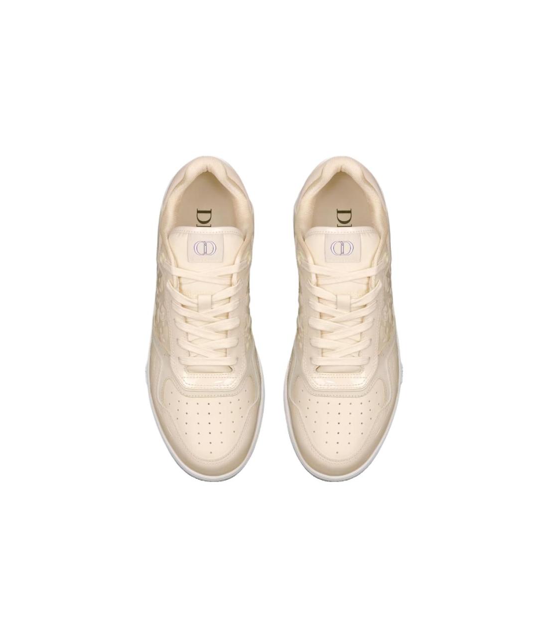 CHRISTIAN DIOR Бежевые низкие кроссовки / кеды, фото 4