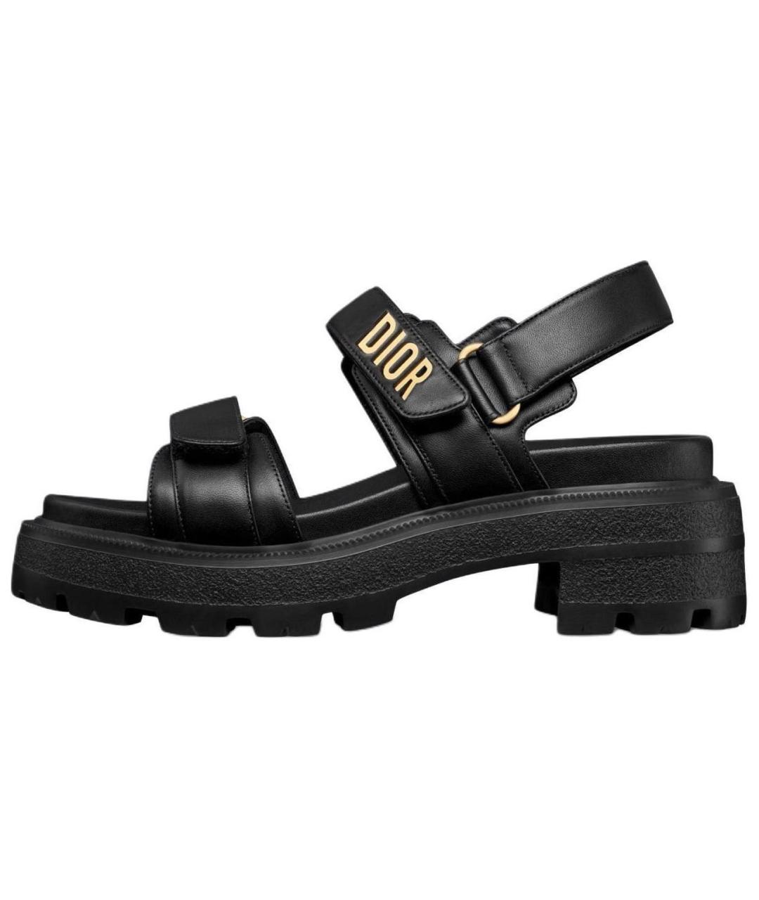 CHRISTIAN DIOR Черные сандалии, фото 2