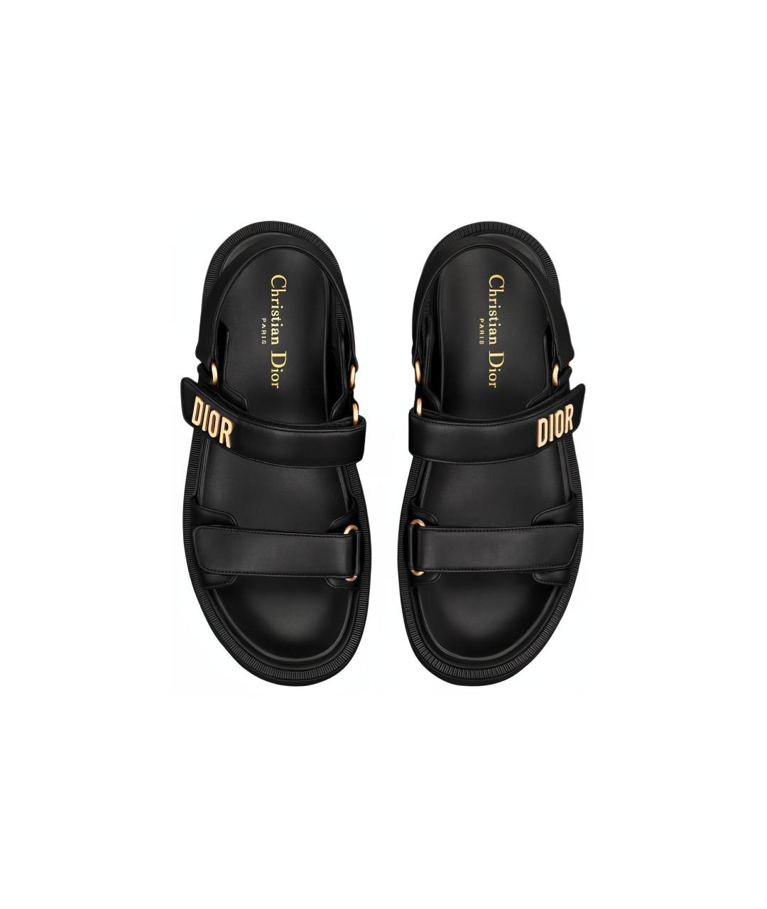 CHRISTIAN DIOR Черные сандалии, фото 4