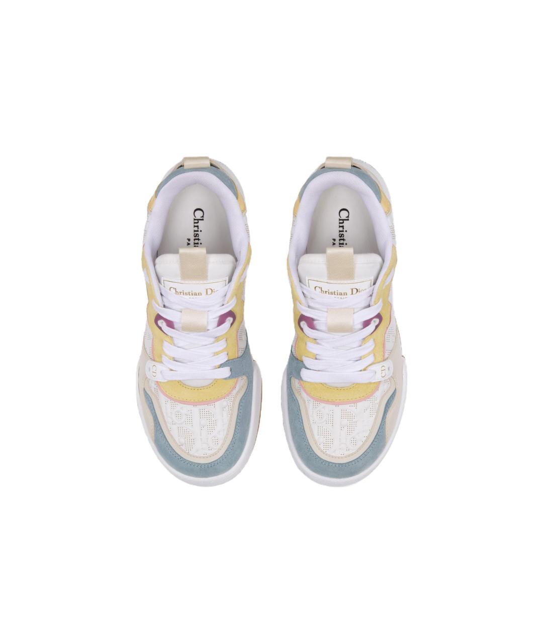 CHRISTIAN DIOR Бежевые кожаные кеды, фото 4