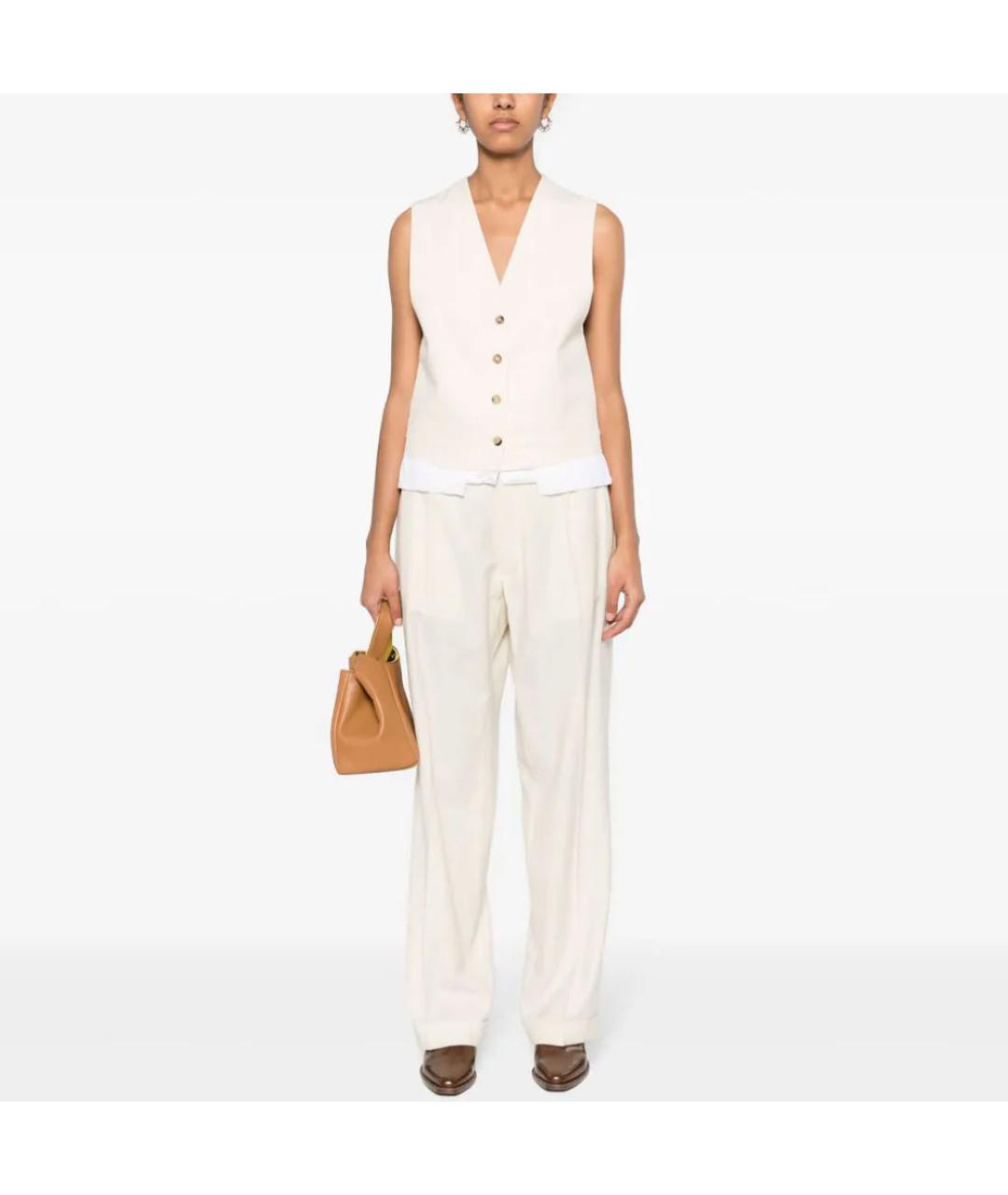 MIU MIU Бежевый жилет, фото 3