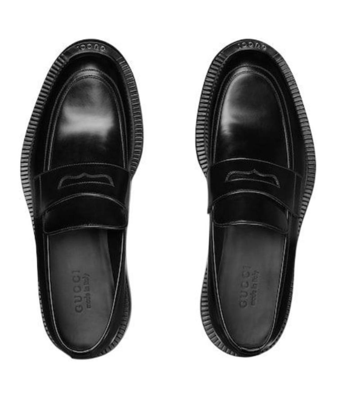 GUCCI Кожаные лоферы, фото 4