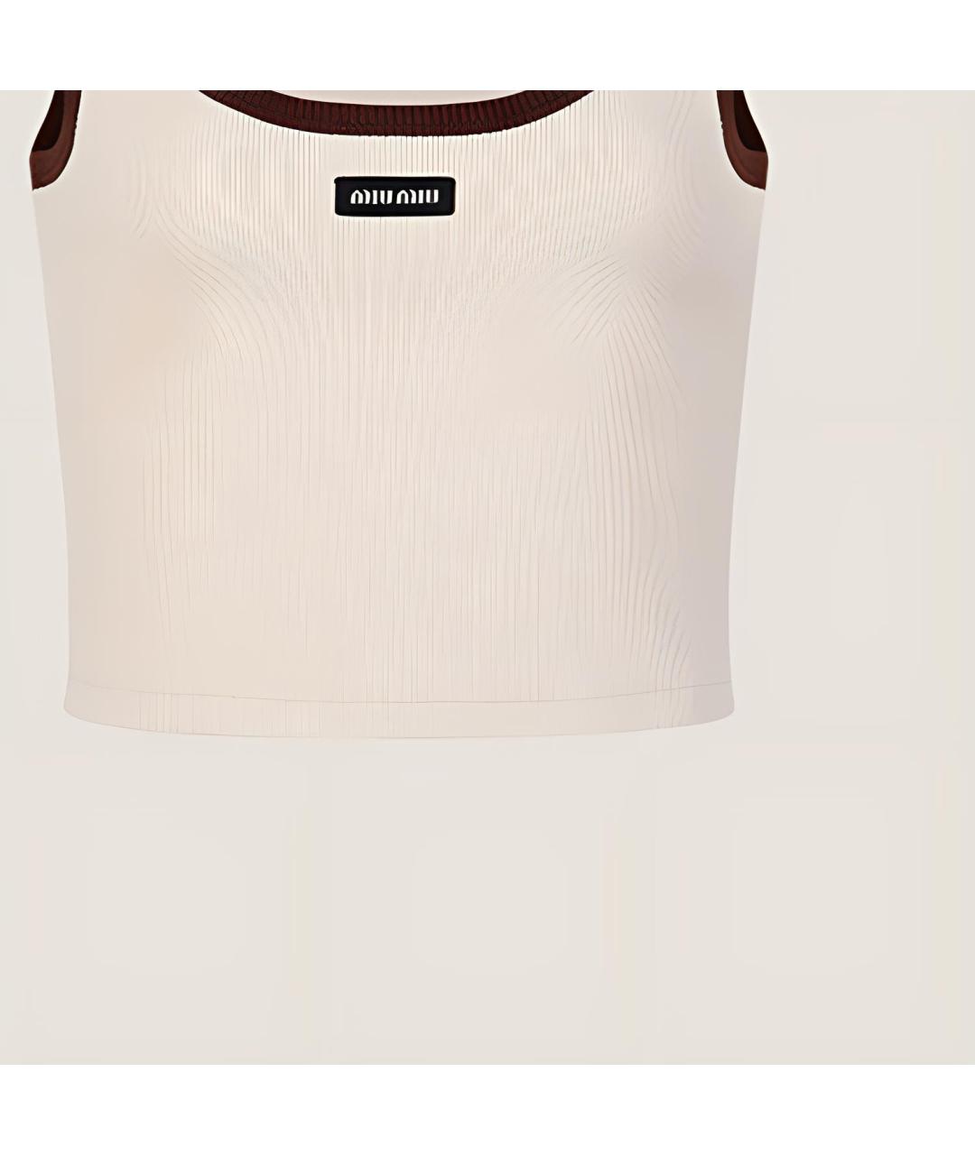 MIU MIU Бежевый джемпер / свитер, фото 4