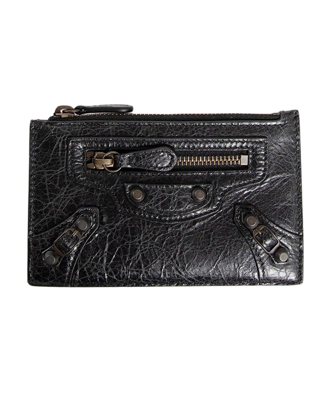 BALENCIAGA Черный кожаный кардхолдер, фото 1