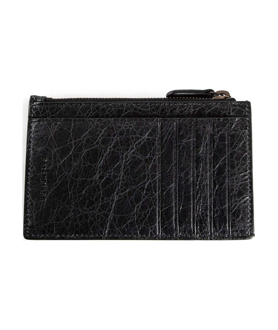 BALENCIAGA Черный кожаный кардхолдер, фото 3