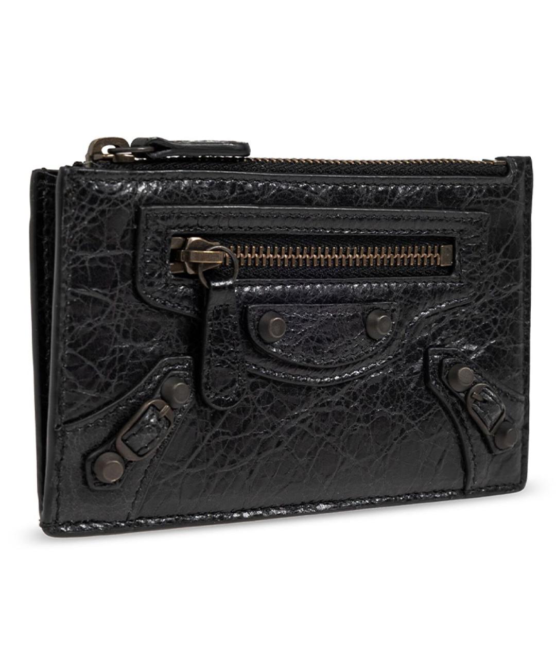 BALENCIAGA Черный кожаный кардхолдер, фото 2