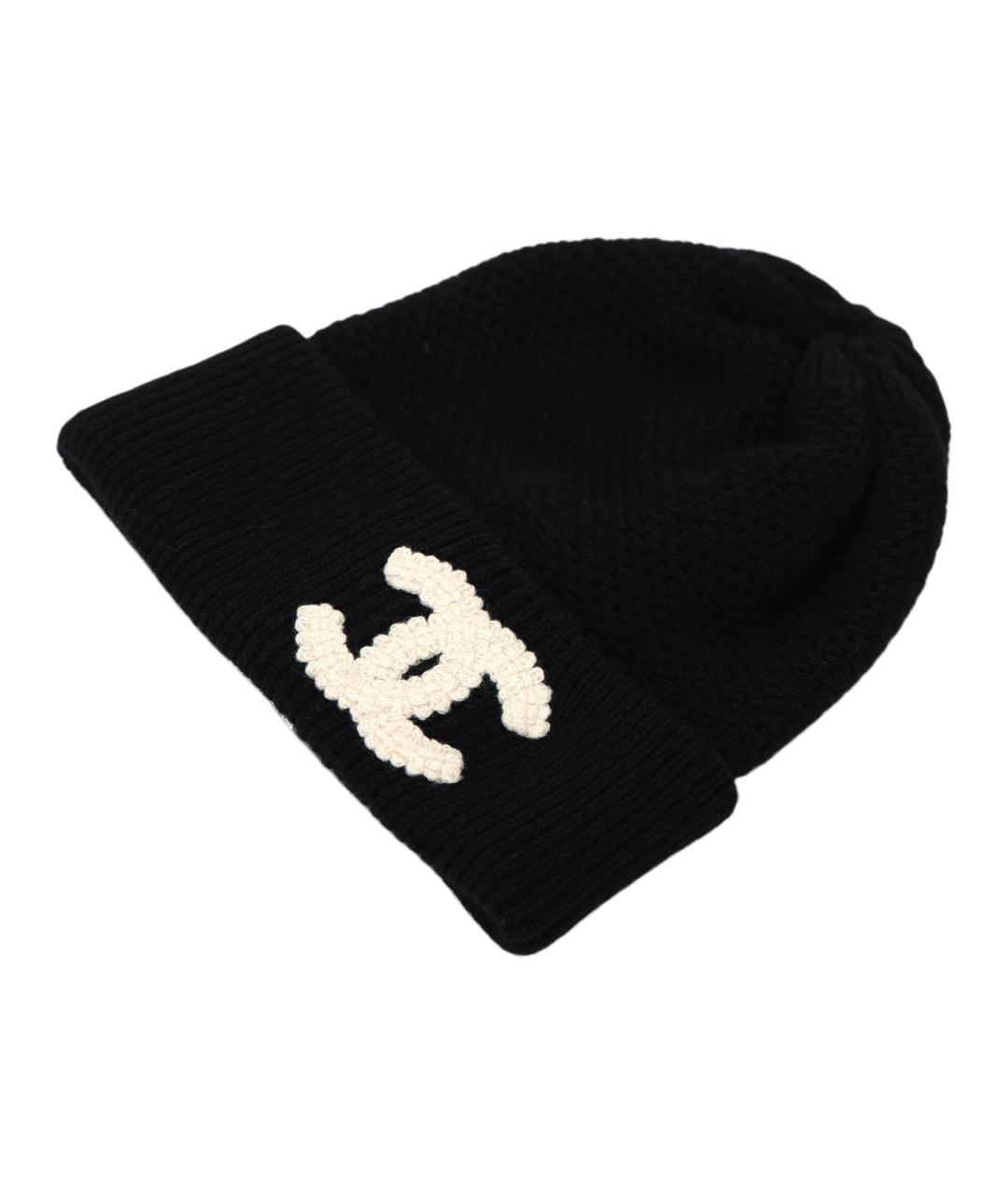 CHANEL Черная шапка, фото 2
