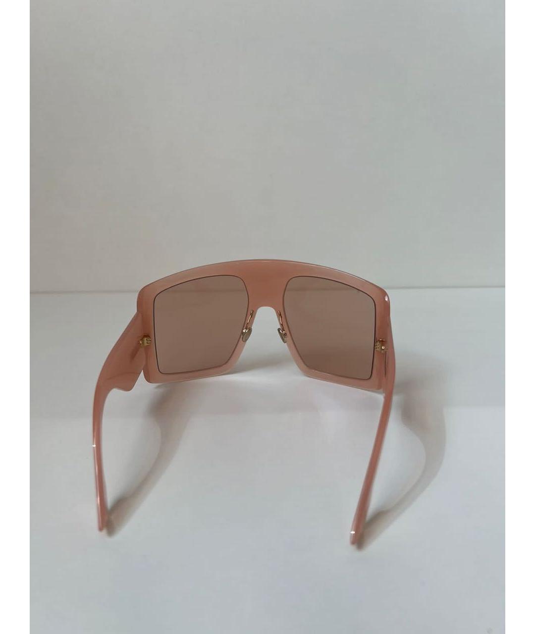 CHRISTIAN DIOR Розовые пластиковые солнцезащитные очки, фото 8