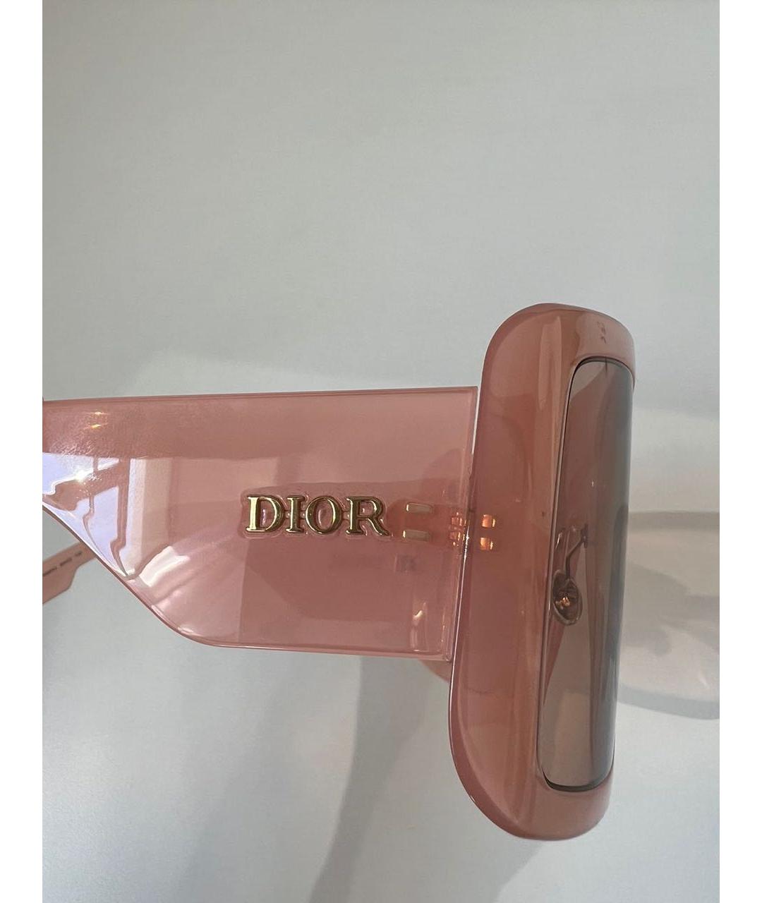 CHRISTIAN DIOR Розовые пластиковые солнцезащитные очки, фото 2