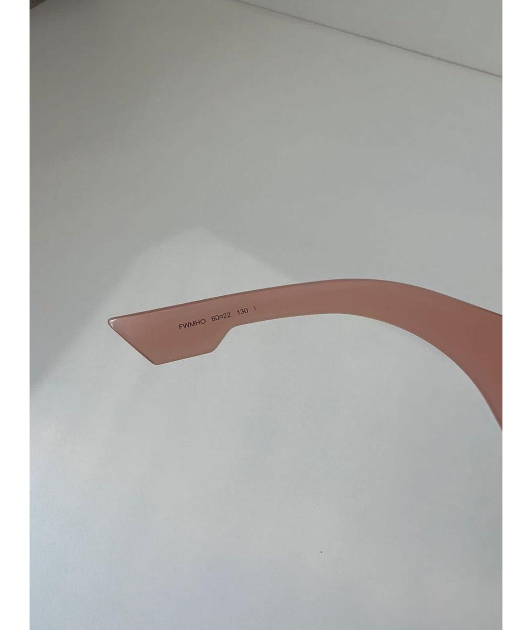 CHRISTIAN DIOR Розовые пластиковые солнцезащитные очки, фото 4