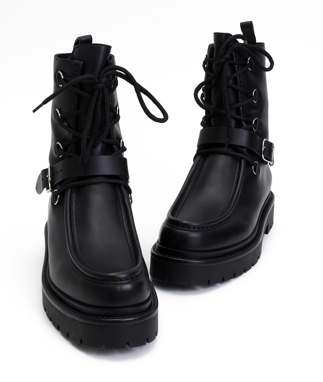 HERMES Черные кожаные ботинки, фото 5