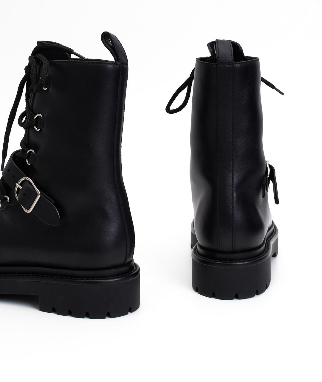 HERMES Черные кожаные ботинки, фото 3