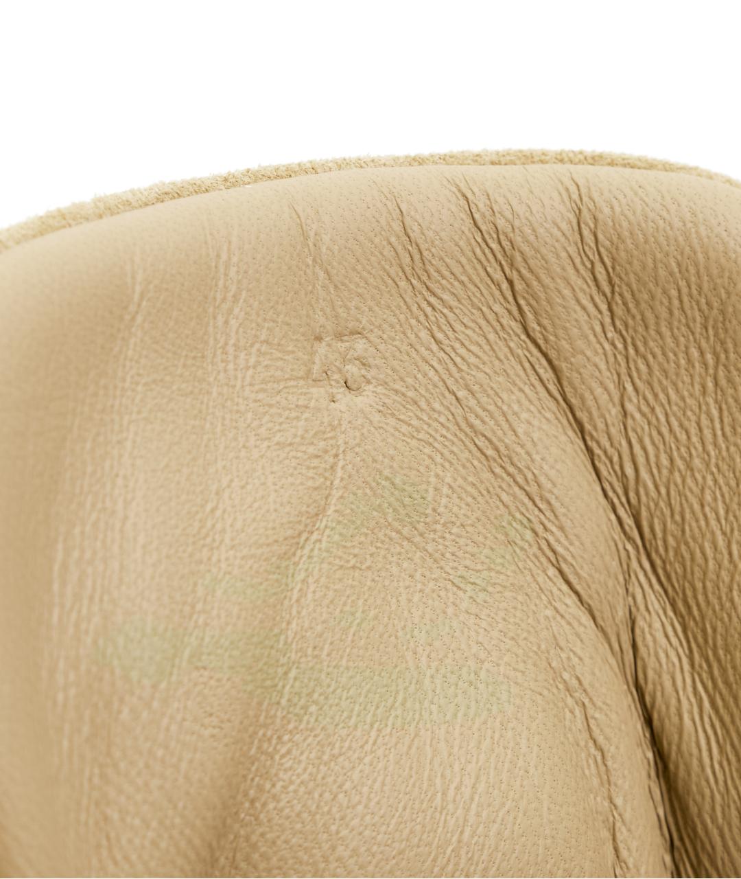 HERMES Бежевые кожаные низкие кроссовки / кеды, фото 6