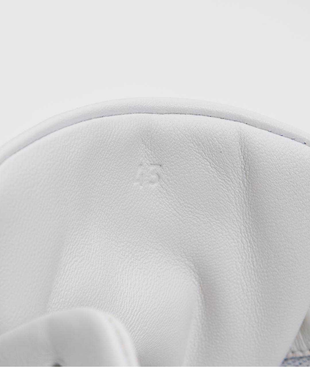 HERMES Серые кожаные низкие кроссовки / кеды, фото 8