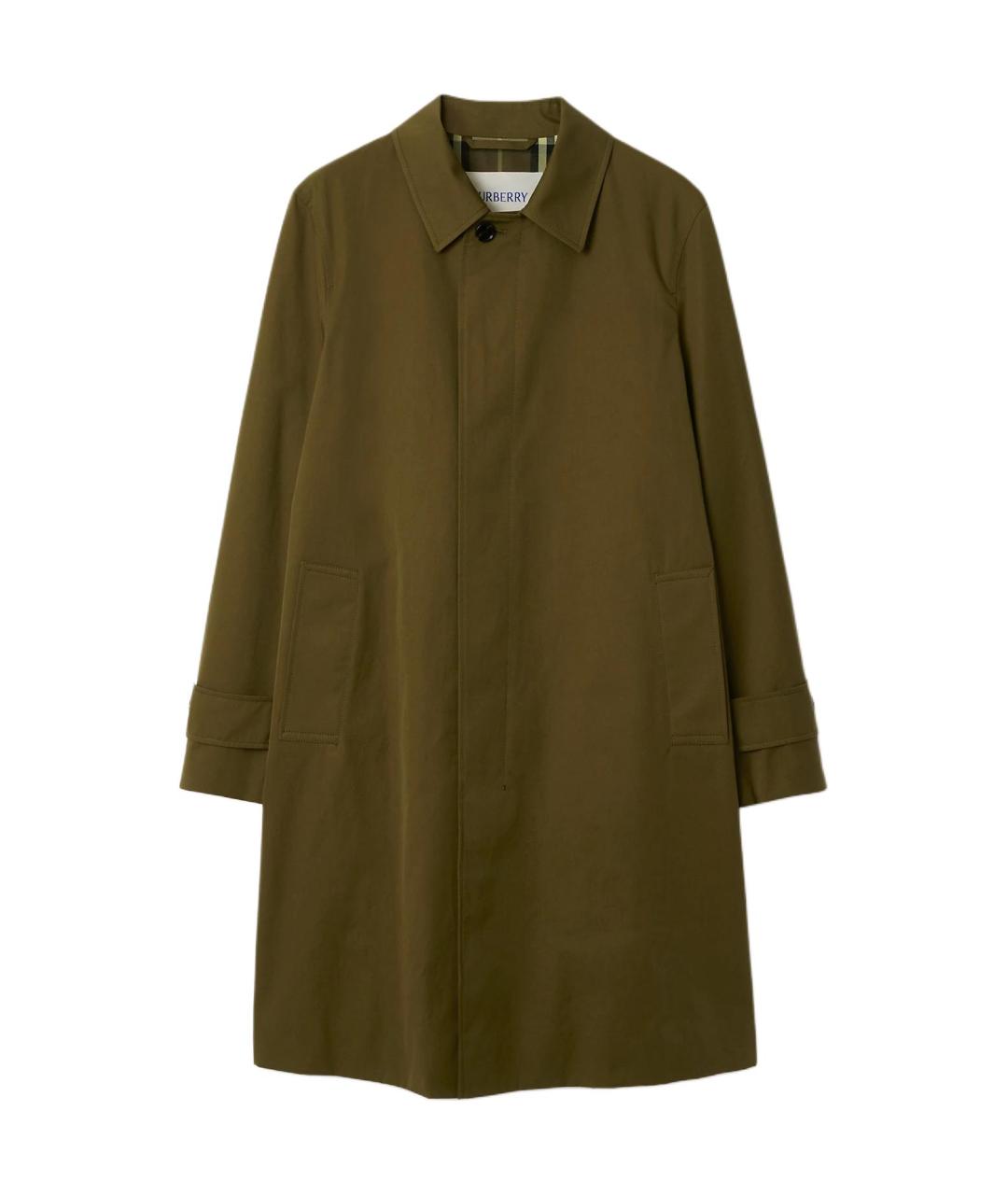 BURBERRY Зеленый тренч / плащ, фото 1