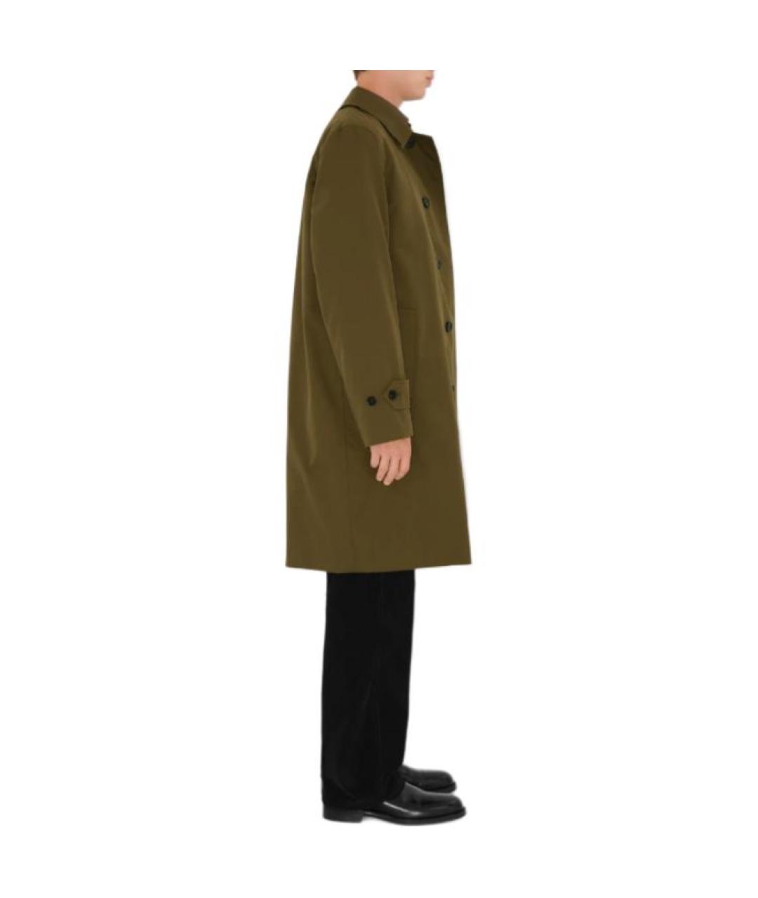 BURBERRY Зеленый тренч / плащ, фото 5