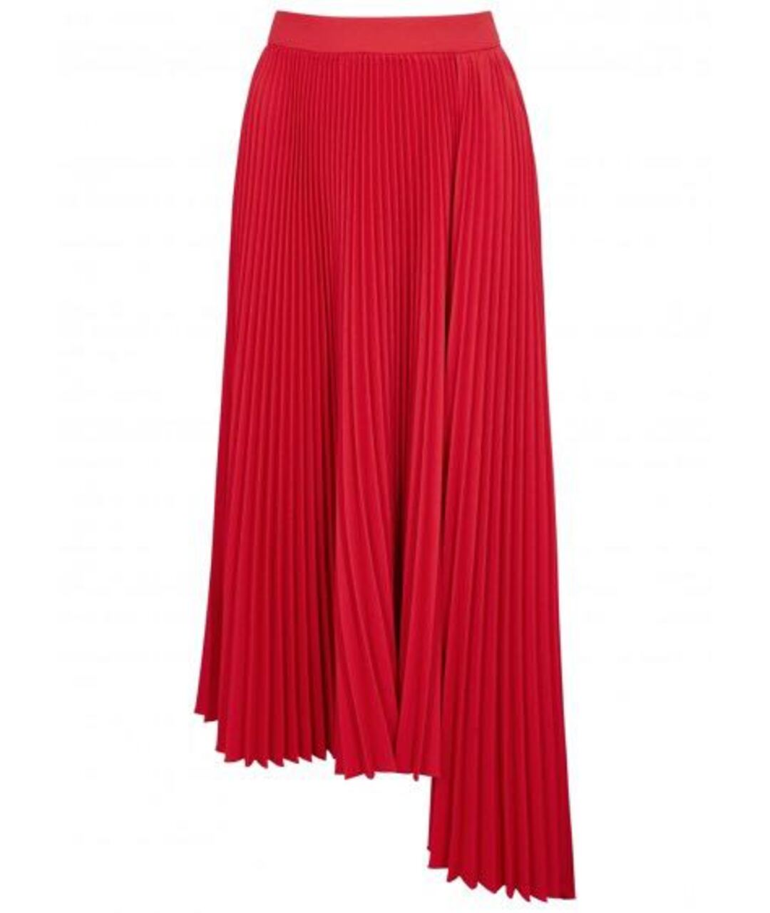 MSGM Красная полиэстеровая юбка миди, фото 1