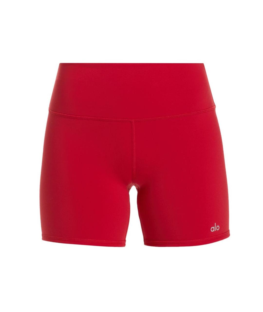ALO YOGA Красные полиамидовые спортивные брюки и шорты, фото 1
