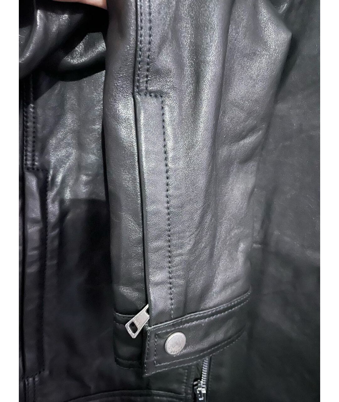 GUCCI Черная кожаная куртка, фото 8
