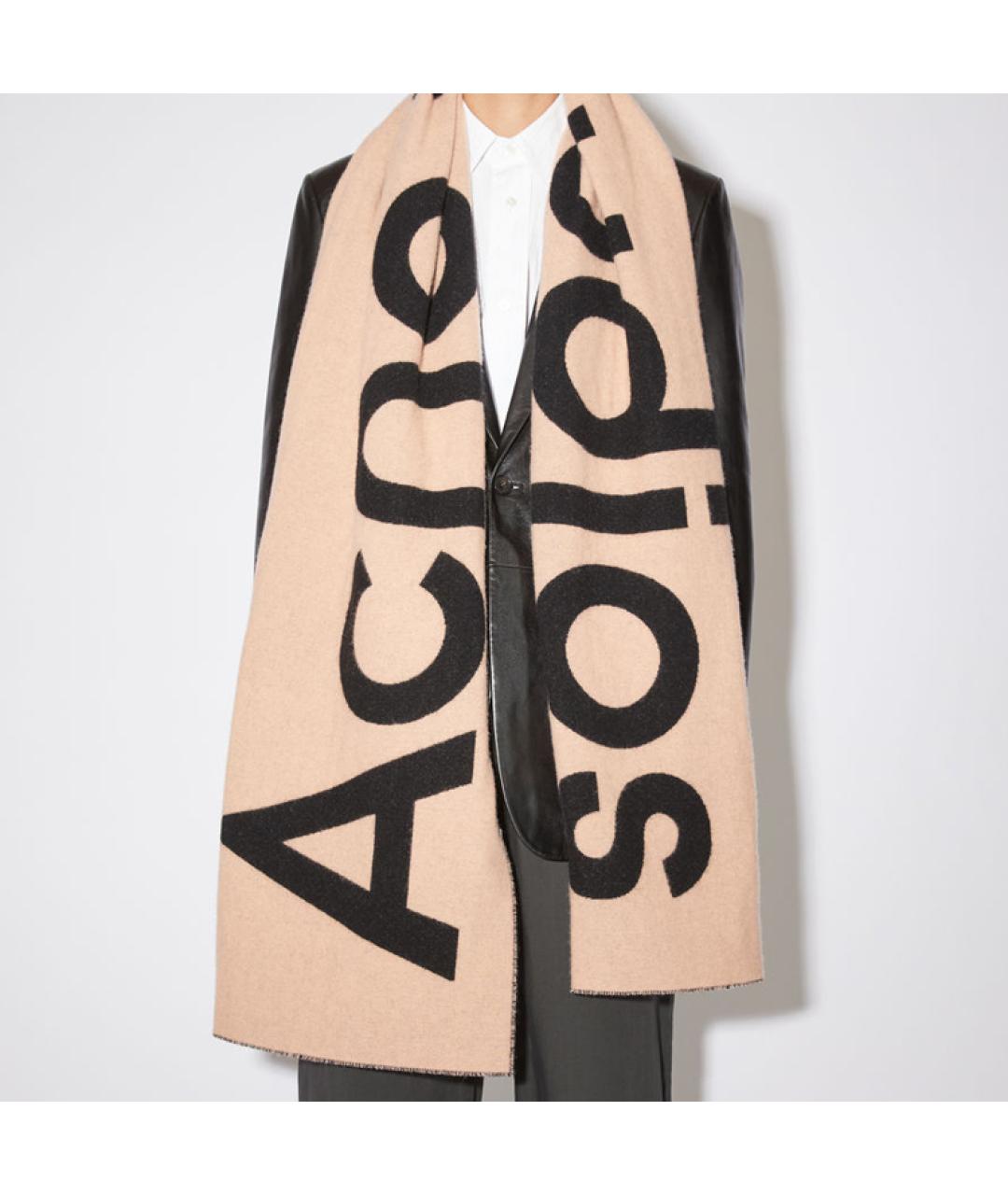 ACNE STUDIOS Розовый шарф, фото 2