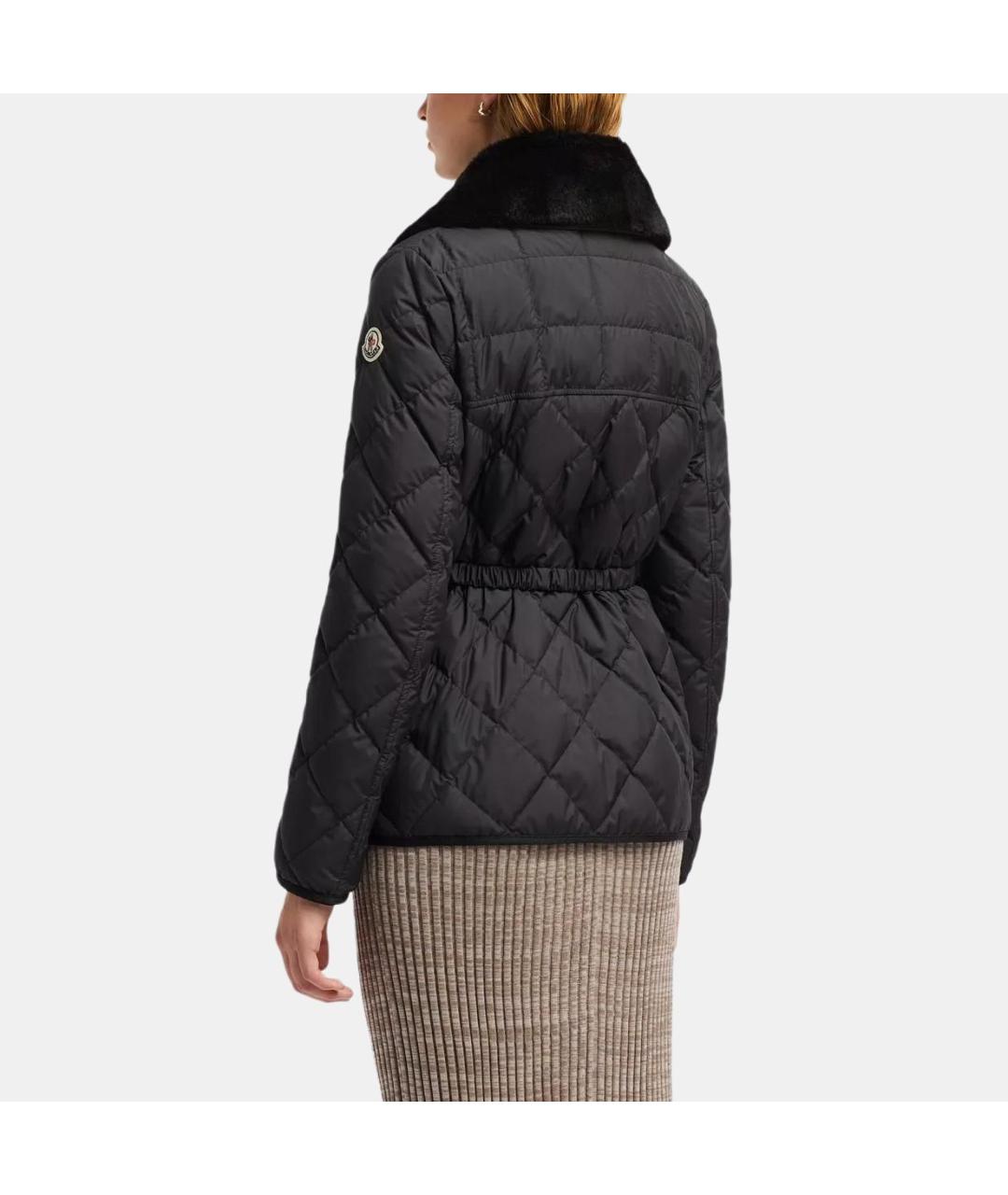 MONCLER Черный пуховик, фото 5