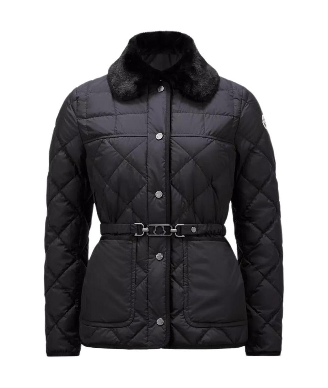 MONCLER Черный пуховик, фото 1